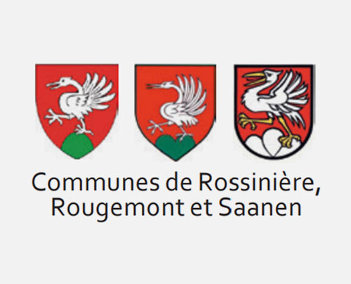 Communes de Rossinière, Rougemont et Saanen - Logos